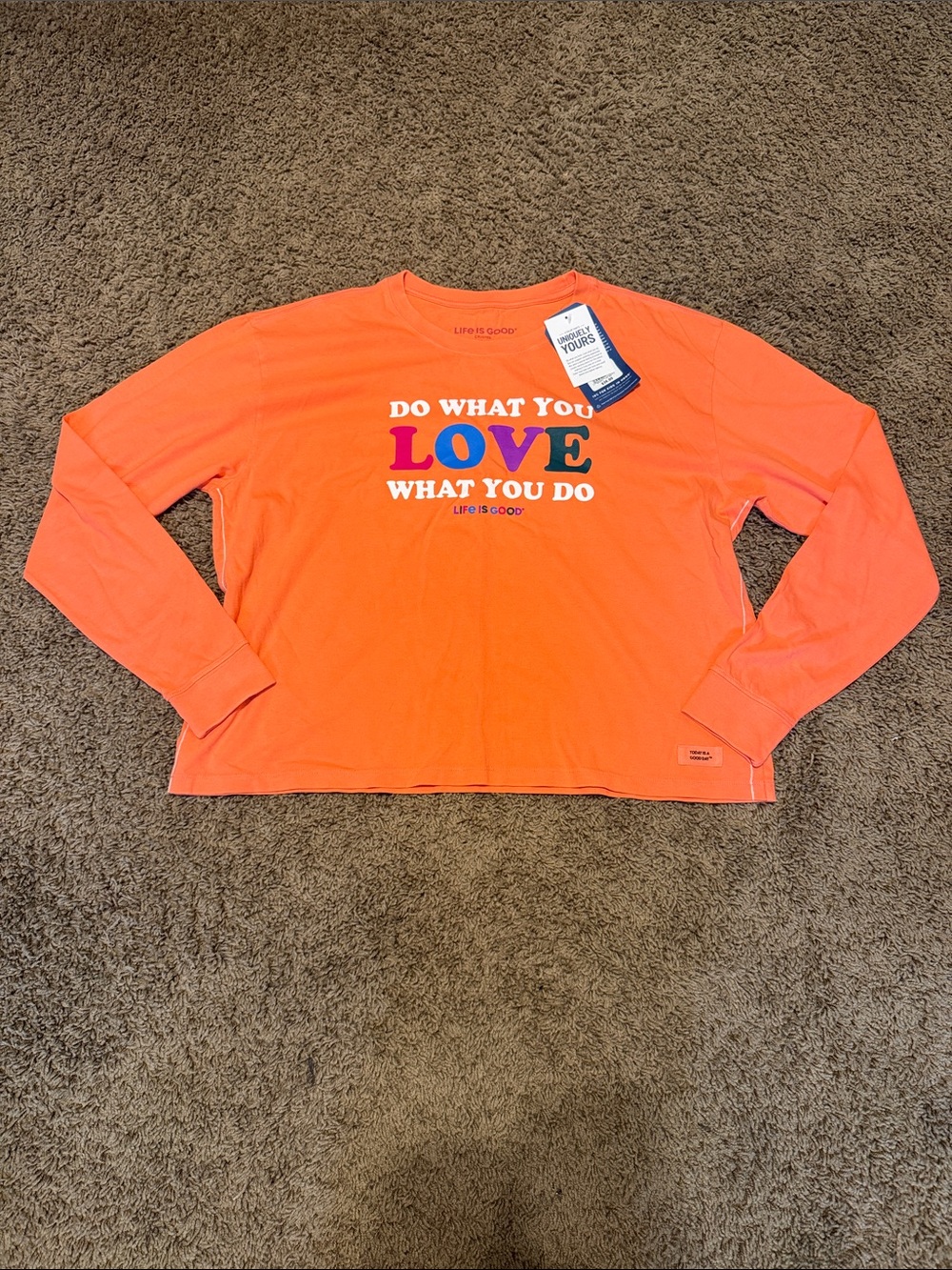 Life Is Good Women's Bright 'Do What You Love' Long Sleeve Tee